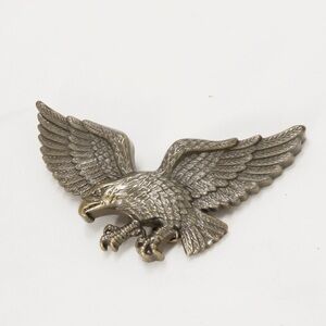 Vintage Unisex Eagle Spreading Wings Metal Belt Buckle 6" Length